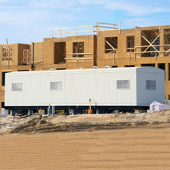 we offer customization options such as added windows, doors, and shelving for our construction trailers